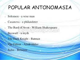 antonomasia是什么意思