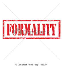 formality是什么意思