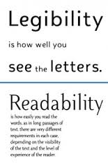 legibility是什么意思