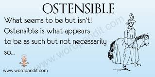 ostensible是什么意思