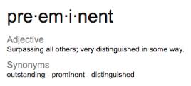preeminent是什么意思