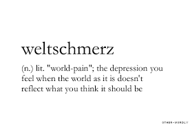 Weltschmerz是什么意思