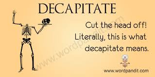 decapitate是什么意思