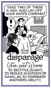 disparage是什么意思