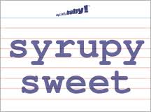 syrupy是什么意思