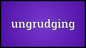 ungrudging是什么意思